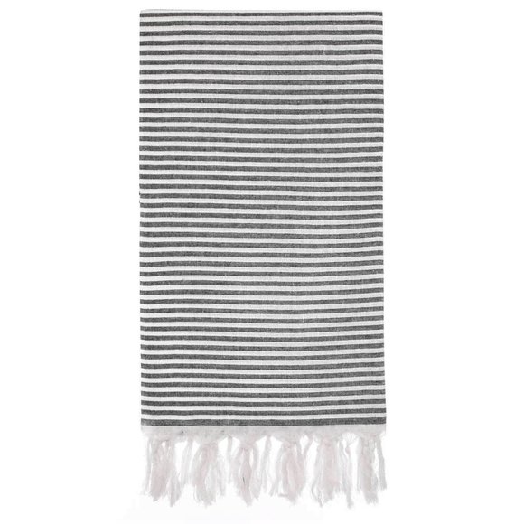 Black 100% Turkish Cotton Beach Bath Towels - Citizens of the Beach Collection - Picture 2 of 4